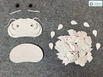 Set phụ kiện tự làm cá chép Mini decor [Loại đẹp] D45cm SET-DIY-05